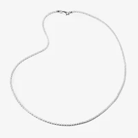 Silver Reflections Womens Pure Silver Over Brass 18 Inch Rolo Chain Necklace