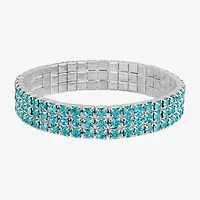 1928 Silver Tone Stretch Bracelet