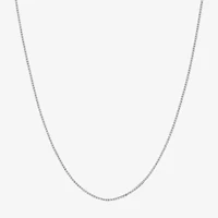14K White Gold .75mm 16-24" Box Chain