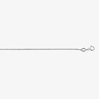 14K White Gold .75mm 16-24" Box Chain