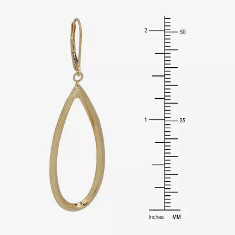 Made in Italy Womens 14K Gold Drop Earrings