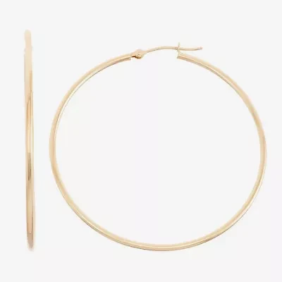 Womens 14K Gold 45mm Hoop Earrings