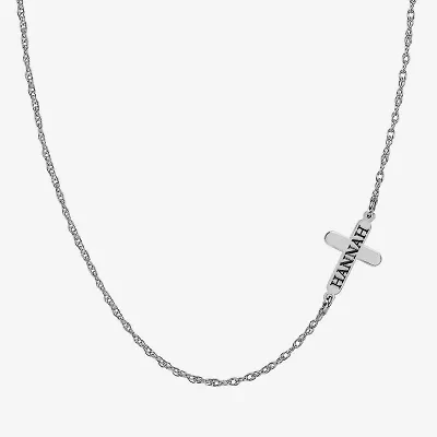 Personalized Name Cross Necklace