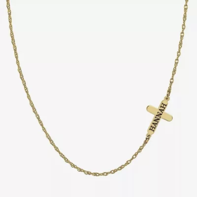 Personalized Name Cross Necklace