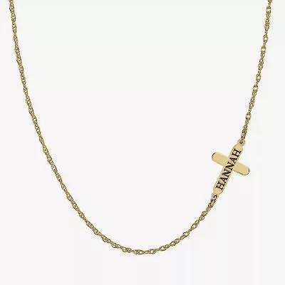 Personalized Name Cross Necklace