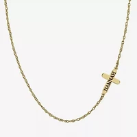 Personalized Name Cross Necklace