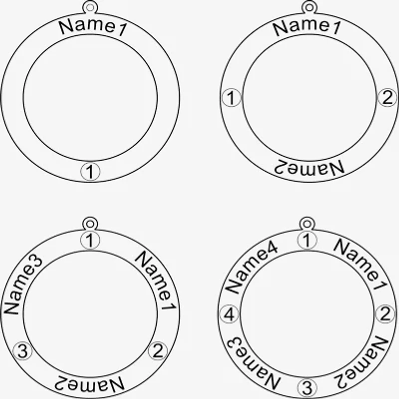 Personalized 14K Gold Over Silver Pendant Necklace