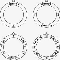 Personalized 14K Gold Over Silver Pendant Necklace