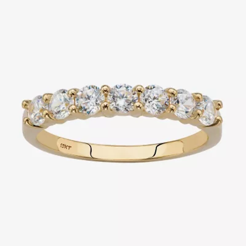DiamonArt® 2MM 3/4 CT. T.W. White Cubic Zirconia 10K Gold Band