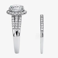 DiamonArt® Womens 1 / CT. T.W. White Cubic Zirconia 10K Gold Bridal Set