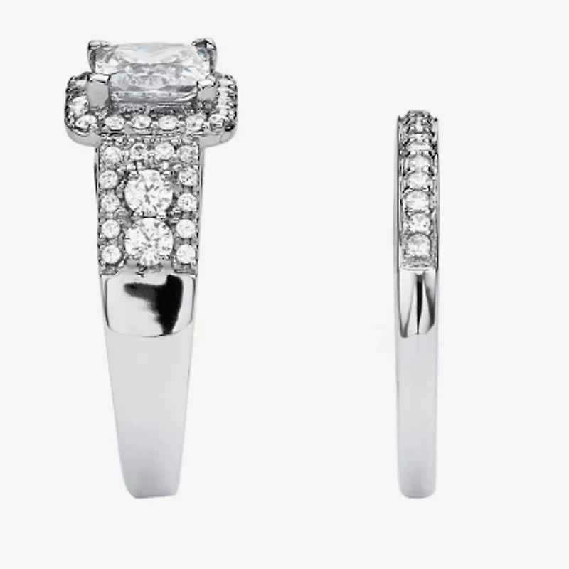 DiamonArt® Womens 1 7/8 CT. T.W. White Cubic Zirconia 10K Gold Bridal Set
