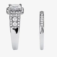 DiamonArt® Womens 1 7/8 CT. T.W. White Cubic Zirconia 10K Gold Bridal Set