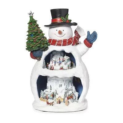 Roman 12" Led Snowman Plays Music Christmas Tabletop Decor
