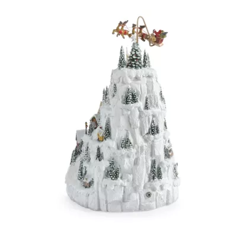 Roman 14.5" Led Village Plays Music Christmas Tabletop Decor