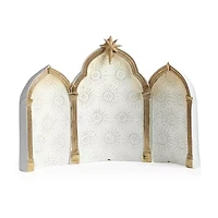 Roman 11.5" White And Gold 9-pc. Nativity Set