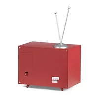 Roman 5" Led Tv North Pole Plays Music Christmas Tabletop Decor