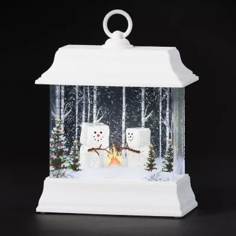 Roman 8.5" Led Swirl Marshmallows Christmas Tabletop Decor