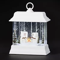 Roman 8.5" Led Swirl Marshmallows Christmas Tabletop Decor