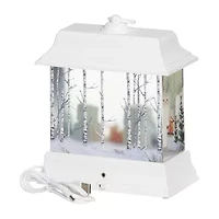 Roman 8.5" Led Swirl Marshmallows Christmas Tabletop Decor