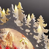 Roman 9" Led Swirl Arch Cardinals Christmas Tabletop Decor