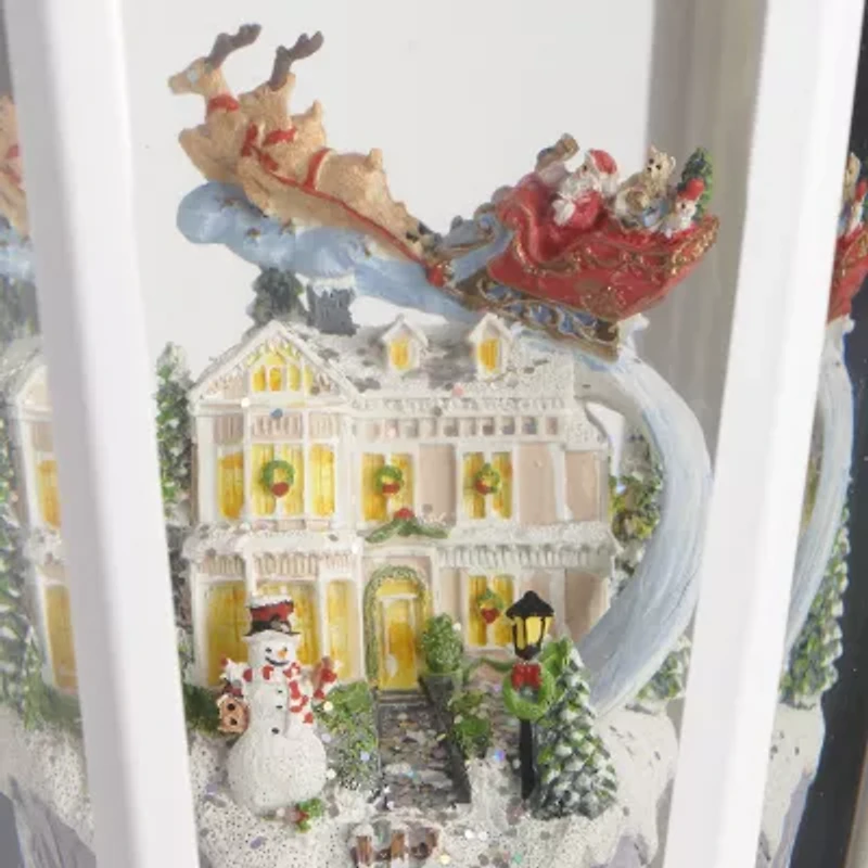 Roman 27.5" Led Swirl Lamp Post Christmas Tabletop Decor