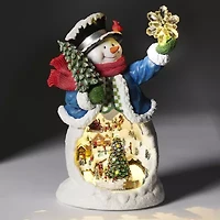 Roman 13" Led Snowman Plays Music Christmas Tabletop Decor