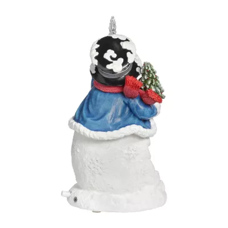 Roman 13" Led Snowman Plays Music Christmas Tabletop Decor