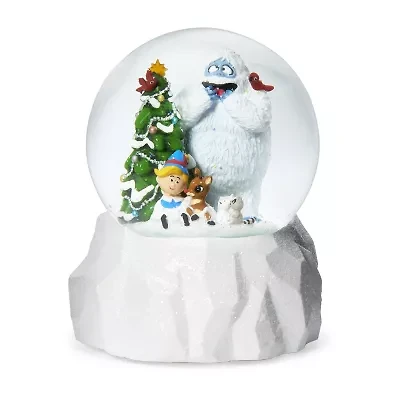 Roman 5.75" Led Rudolph Dome Plays Music Christmas Tabletop Decor