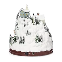 Roman 9" Lighted Mountain Plays Music Christmas Tabletop Decor