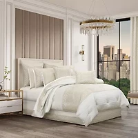 Queen Street Melbourne 4-pc. Jacquard Extra Weight Comforter Set