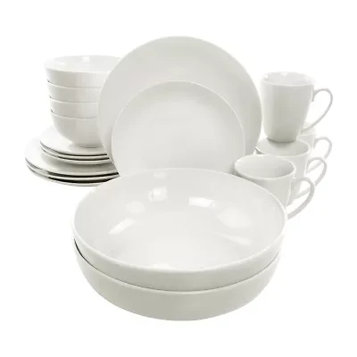 Elama Iris 32-pc. Porcelain Dinnerware Set