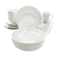Elama Iris 32-pc. Porcelain Dinnerware Set