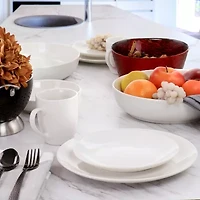 Elama Iris 32-pc. Porcelain Dinnerware Set