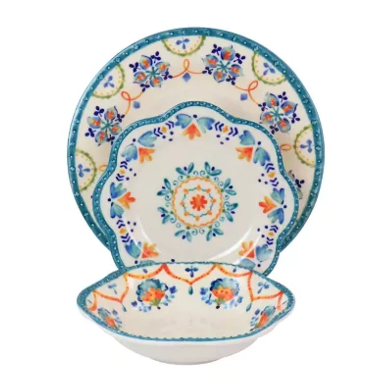 Gibson 12-pc. Melamine Dinnerware Set