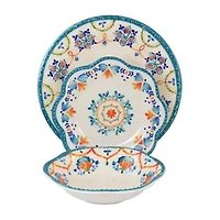 Gibson 12-pc. Melamine Dinnerware Set