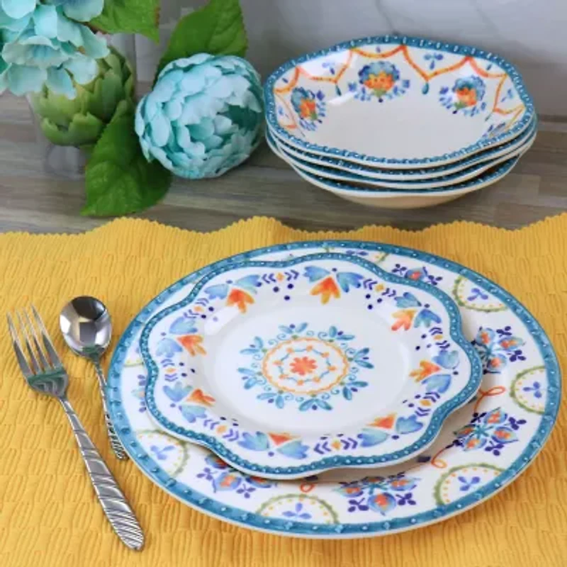 Gibson 12-pc. Melamine Dinnerware Set
