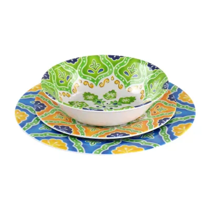 Elama 12-pc. Melamine Dinnerware Set