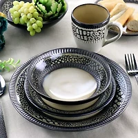 Elama Desert Sand16-pc. Stoneware Dinnerware Set
