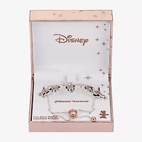 Disney Classics Charm Womens Mickey Mouse Minnie Mouse Bolo Bracelet
