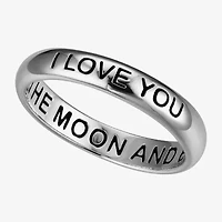 Footnotes Love Womens 4MM Sterling Silver Band