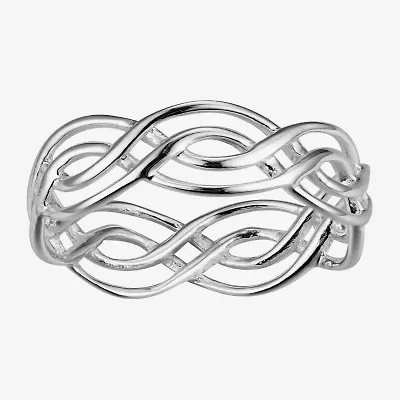 Footnotes Believe Womens 5.5MM Sterling Silver Band