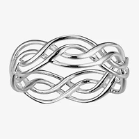Footnotes Believe Womens 5.5MM Sterling Silver Band