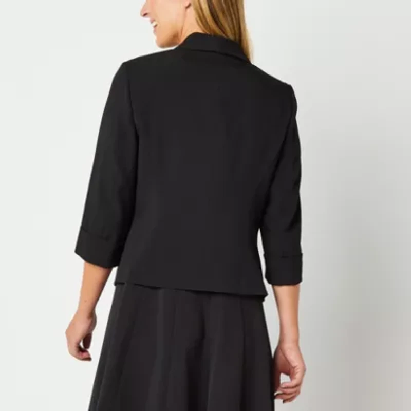 Black Label by Evan-Picone Womens Regular Fit Suit Jacket