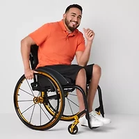 St. John's Bay Mens 10" Adaptive Stretch Fabric Easy-on + Easy-off Seated Wear Chino Short