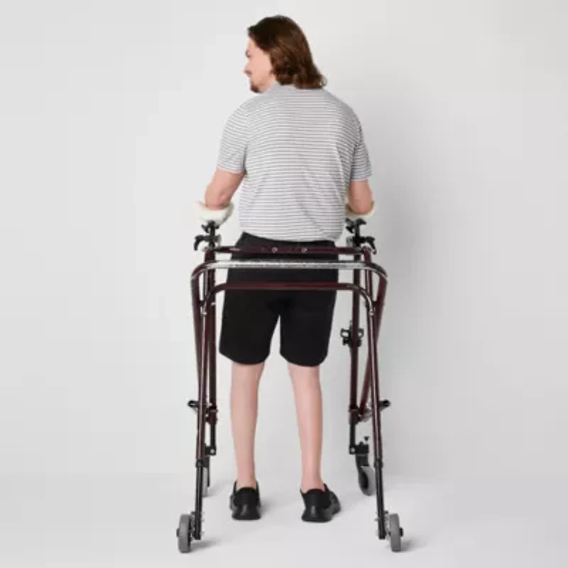 St. John's Bay Dexterity Mens 10" Mid Rise Adaptive Stretch Fabric Adjustable Features Easy-on + Easy-off Chino Short