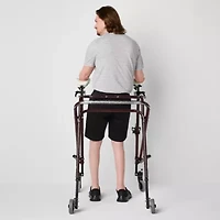 St. John's Bay Dexterity Mens 10" Mid Rise Adaptive Stretch Fabric Adjustable Features Easy-on + Easy-off Chino Short