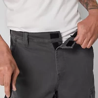 St. John's Bay Dexterity Mens 10" Adaptive Stretch Fabric Adjustable Features Easy-on + Easy-off Cargo Short