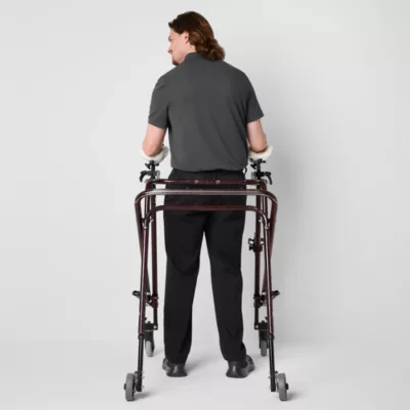 St. John's Bay Dexterity Universal Wrinkle Free Easy Care Mens Adaptive Adjustable Features Easy-on + Easy-off Classic Fit Flat Front Pant