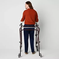 St. John's Bay Dexterity Universal Wrinkle Free Easy Care Mens Adaptive Adjustable Features Easy-on + Easy-off Classic Fit Flat Front Pant