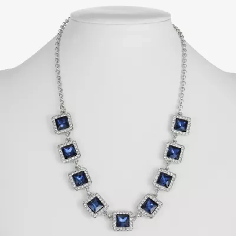 Monet Jewelry Halo Womens 17 Inch Collar Necklace